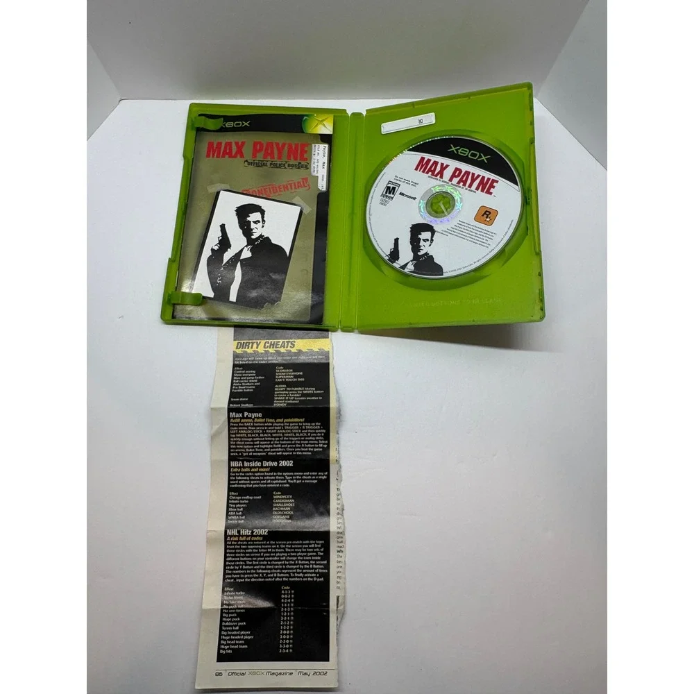 Max Payne Video Game Microsoft Xbox Remedy Rockstar Games